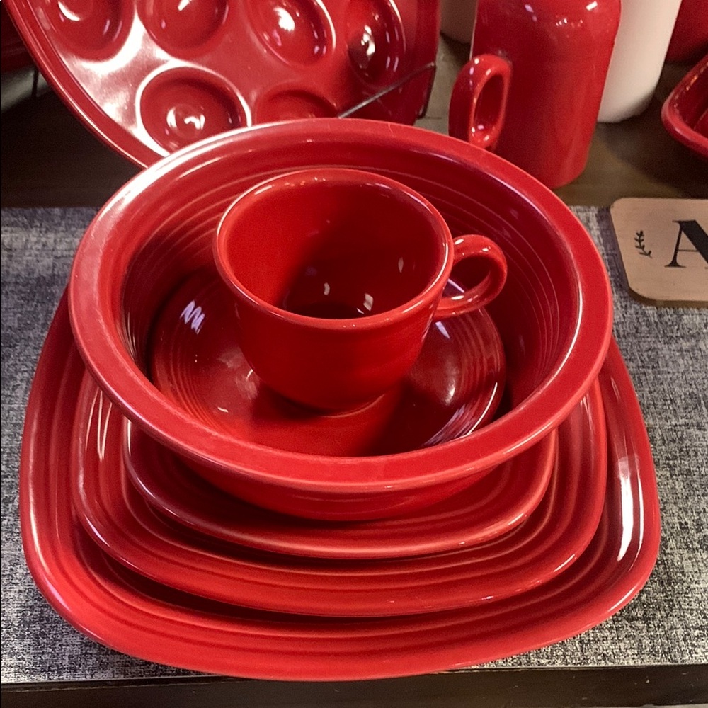 Fiesta Scarlet Red 6pcs Setting